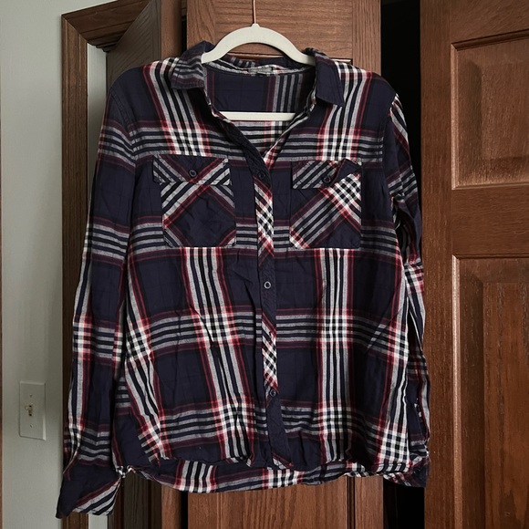 Charlotte Russe Tops - Navy Blue Flannel